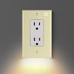 Wall Plate With LED Night Lights - Urban Glam Home